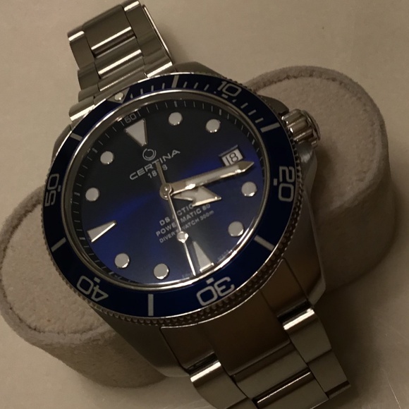 CERTINA DS ACTION POWERMATIC80 BLUE ON BRACELET 38MM - Picture 11 of 16